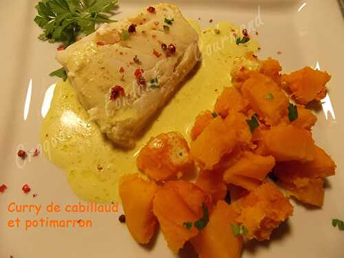 Curry de cabillaud et potimarron