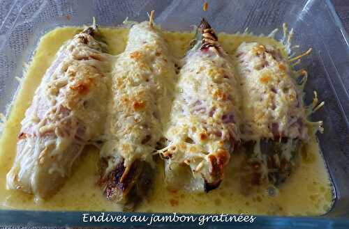 Endives au jambon gratinées