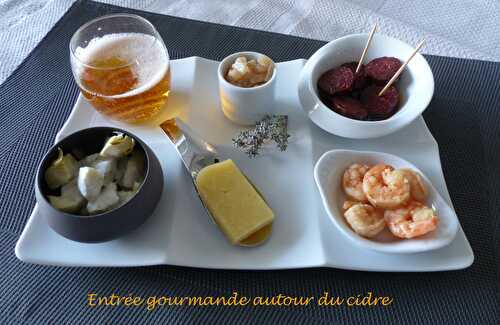 Entrée gourmande autour du cidre