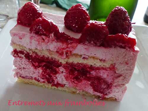 Entremets aux framboises bis