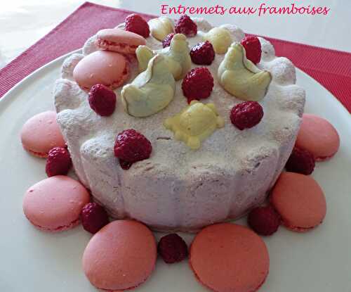 Entremets aux framboises - Recette autour d'un ingrédient # 50