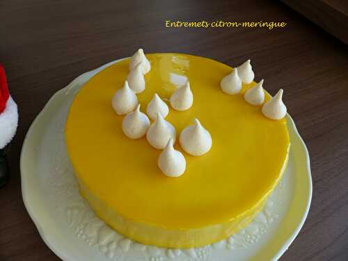 Entremets citron meringue