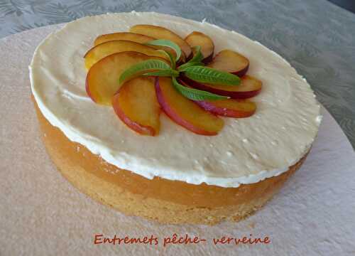 Entremets pêche- verveine - Bataille food # 81