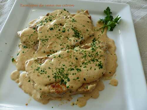 Escalopes de veau au citron