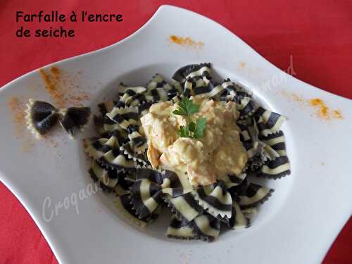 Farfalle à l'encre de seiche