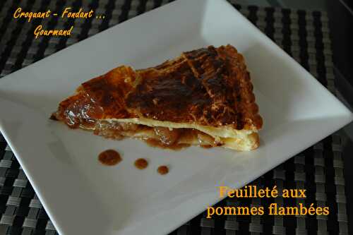 Feuilleté pommes flambées.