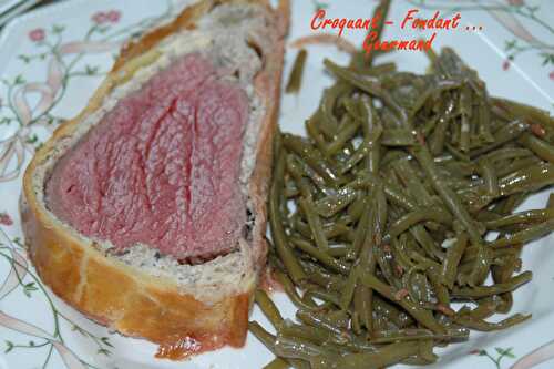 Filet de bœuf en croûte de champignons.