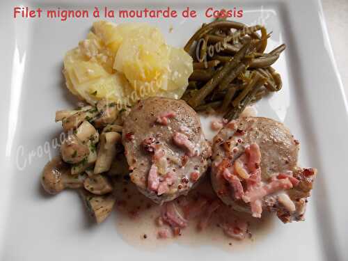 Filet mignon à la moutarde de cassis