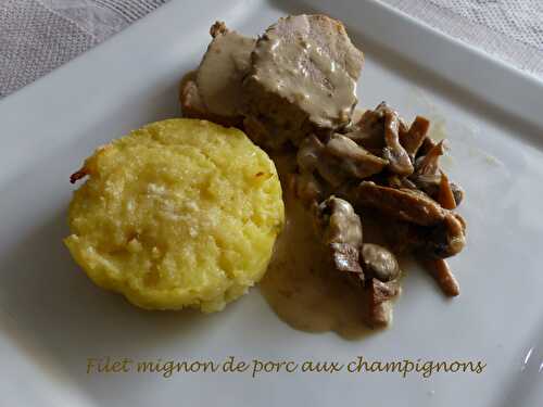 Filet mignon de porc aux champignons