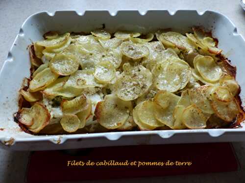 Filets de cabillaud et pommes de terre