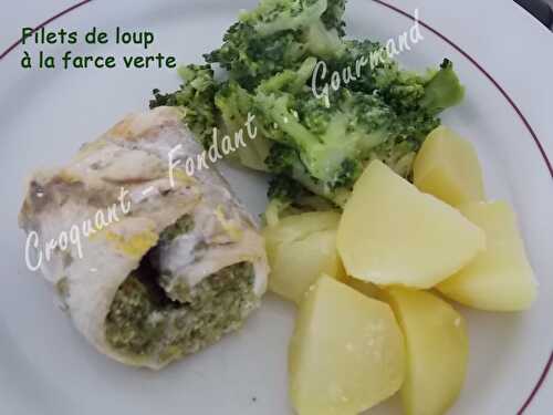 Filets de loup farce verte.