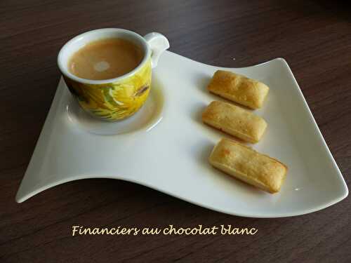 Financiers au chocolat blanc