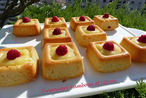 Financiers framboise et citron