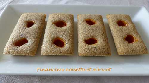 Financiers noisette et abricot