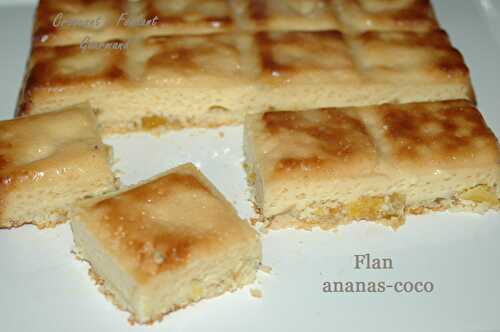 Flan ananas coco