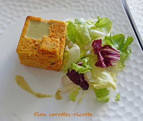 Flan carottes-ricotta