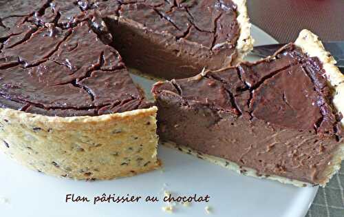 Flan pâtissier au chocolat