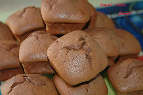 Fondants au chocolat-framboise.