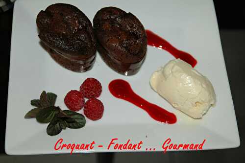 Fondants chocolat-framboise