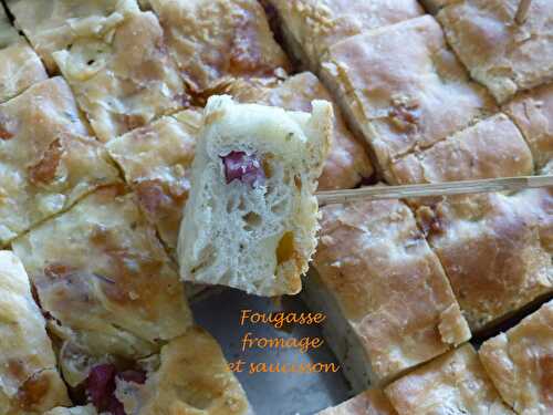 Fougasse fromage et saucisson