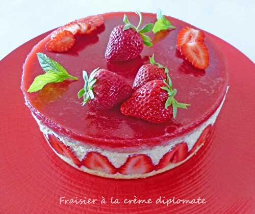 Fraisier à la crème diplomate