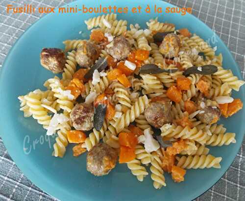 Fusilli aux boulettes.