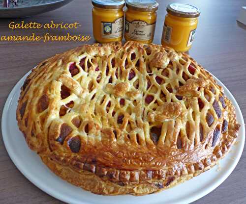 Galette abricot- amande-framboise