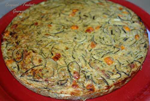 Galette courgettes-mimolette.