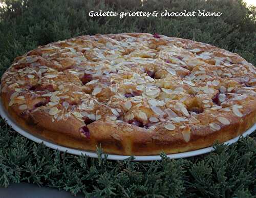 Galette griottes & chocolat blanc