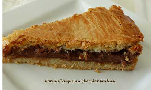 Gâteau basque au chocolat praliné