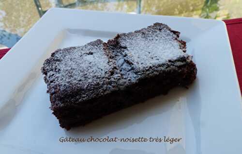 Gâteau chocolat-noisette très léger