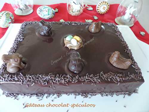 Gâteau chocolat-spéculoos