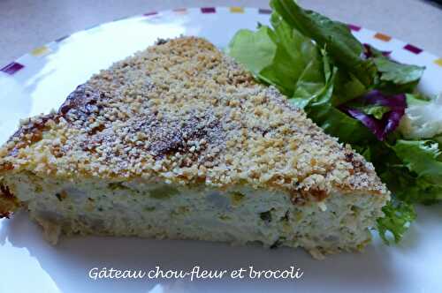 Gâteau chou-fleur et brocoli