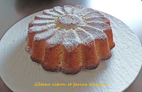 Gâteau citron et farine d'avoine