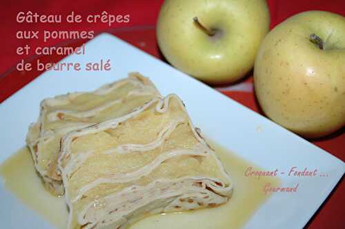 Gâteau crêpes-pommes