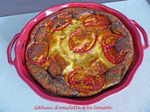 Gâteau d'omelette à la tomate