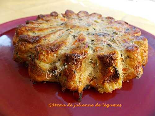 Gâteau de julienne de légumes