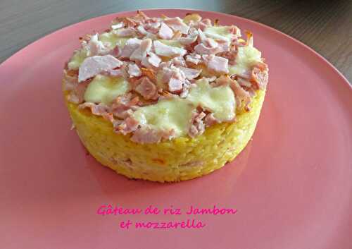 Gâteau de riz Jambon et mozzarella - Croquant Fondant Gourmand