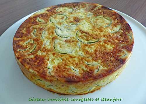 Gâteau invisible courgettes et Beaufort