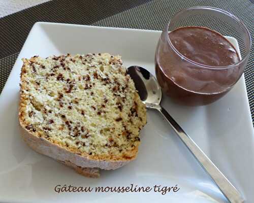 Gâteau mousseline tigré