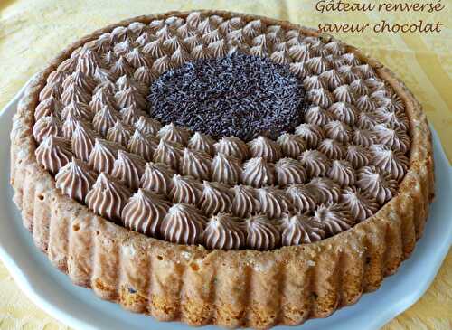 Gâteau renversé saveur chocolat