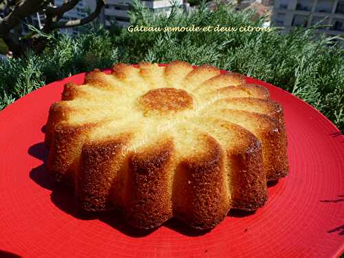 Gâteau semoule et deux citrons - Concours Sherazade