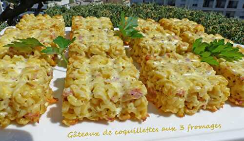 Gâteaux de coquillettes aux 3 fromages - Foodista Challenge #62
