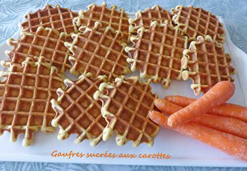 Gaufres sucrées aux carottes - Foodista Challenge #69