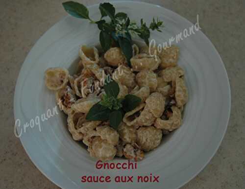 Gnocchi sauce aux noix