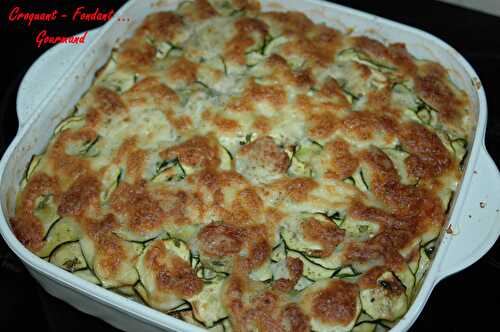 Gratin courgettes-mozzarella