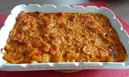 Gratin de céleri branche à la tomate