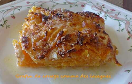 Gratin de courge comme des lasagnes