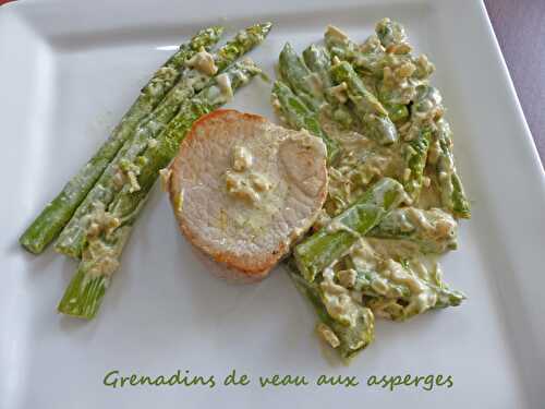 Grenadins de veau aux asperges