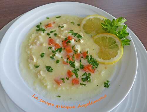 La soupe grecque Avgolemono